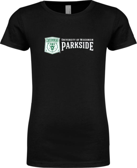 Wisconsin Parkside Next Level Girls Fashion Fit T Shirt Primary Athletic Mark with Wordmark - ONLINE ONLY