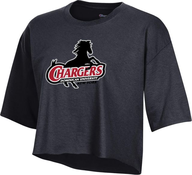 Dominican Champion Crop Tee Dominican University Primary Athletic Mark - ONLINE ONLY