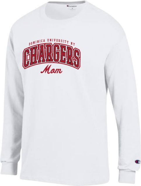 Dominican Champion Long Sleeve T Shirt Mom Chargers Dominica University NY - ONLINE ONLY