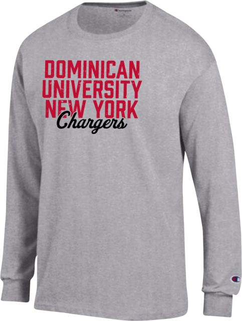 Dominican Champion Long Sleeve T Shirt Distressed Dominican - ONLINE ONLY