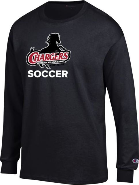 Dominican Champion Long Sleeve T Shirt Chargers Dominican University New York Soccer - ONLINE ONLY