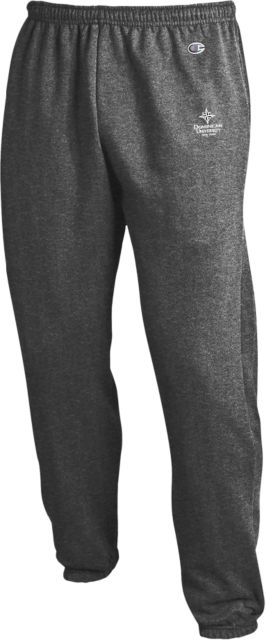 Dominican Champion Granite Banded Bottom Sweatpants Dominican University Primary Logo Stacked - ONLINE ONLY
