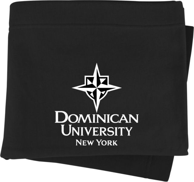 Dominican Sweatshirt Blanket Dominican University Primary Logo Stacked - ONLINE ONLY