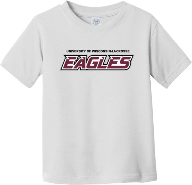 Wisconsin La Crosse Toddler T Shirt Eagle L | White | 3 Toddler