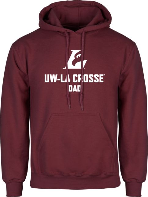 Wisconsin La Crosse Fleece Hoodie UWL Dad - ONLINE ONLY