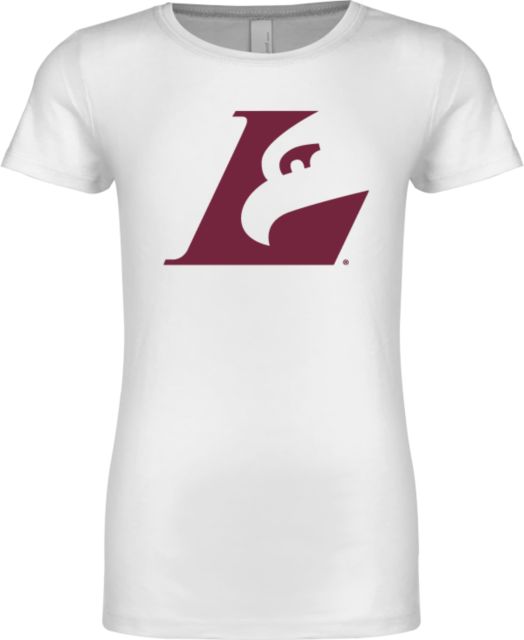 Wisconsin La Crosse Next Level Girls Fashion Fit T Shirt Eagle L - ONLINE ONLY