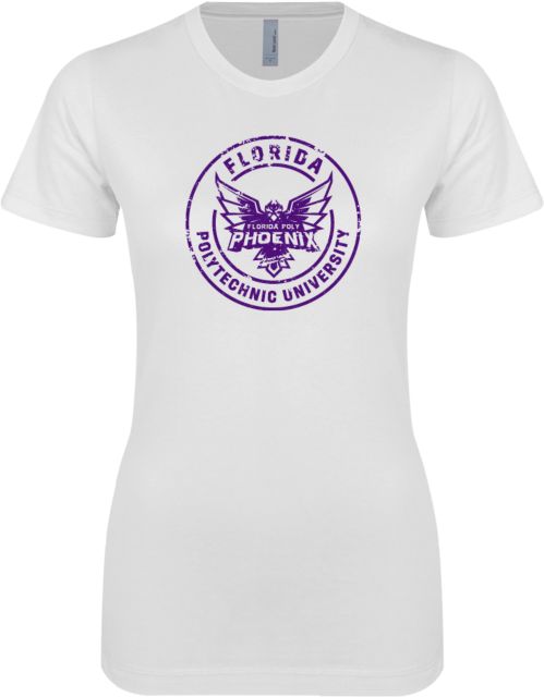 Florida Poly Univ Next Level Ladies SoftStyle Junior Fitted White Tee Florida Poly Distressed - ONLINE ONLY