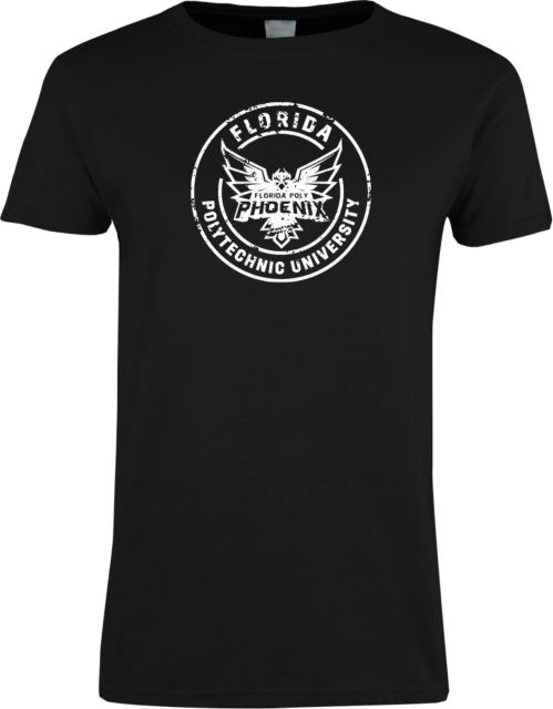 Florida Poly Univ Ladies Black T-Shirt Florida Poly Distressed - ONLINE ONLY