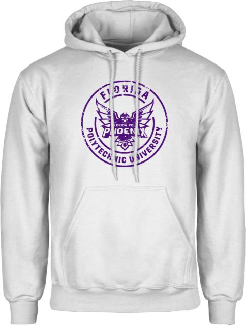 Florida Poly Univ White Fleece Hoodie Florida Poly
