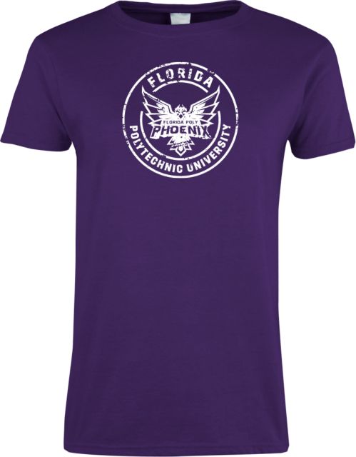 Florida Poly Univ Ladies Purple T-Shirt Florida Poly Distressed - ONLINE ONLY