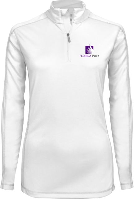 Florida Poly Univ Ladies Syntrel Interlock Platinum 1/4 Zip Florida Poly - ONLINE ONLY