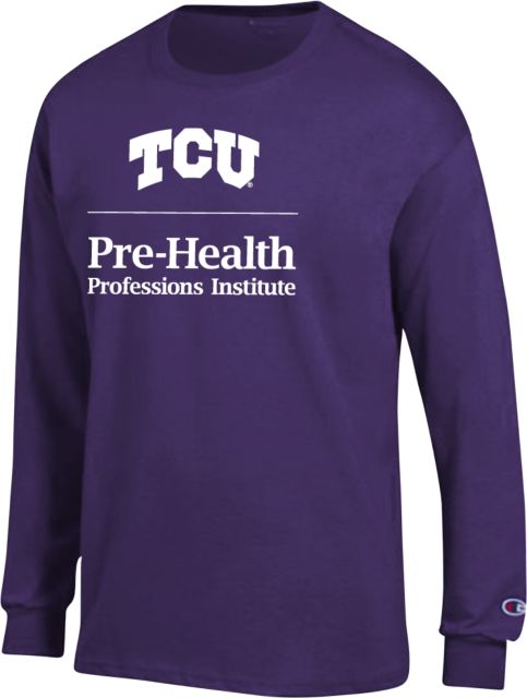 TCU Champion Long Sleeve T Shirt TCU Pre Health Stacked - ONLINE ONLY