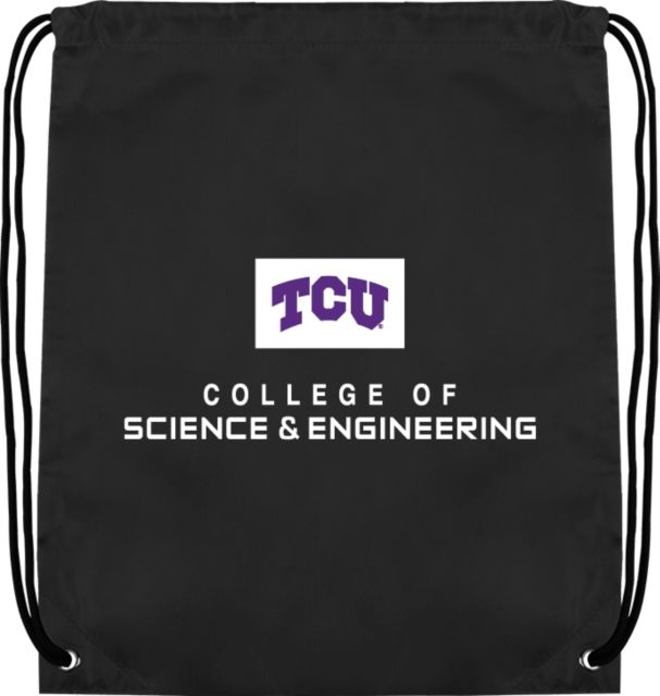 TCU Drawstring Backpack College of Science and Engineering - ONLINE ONLY