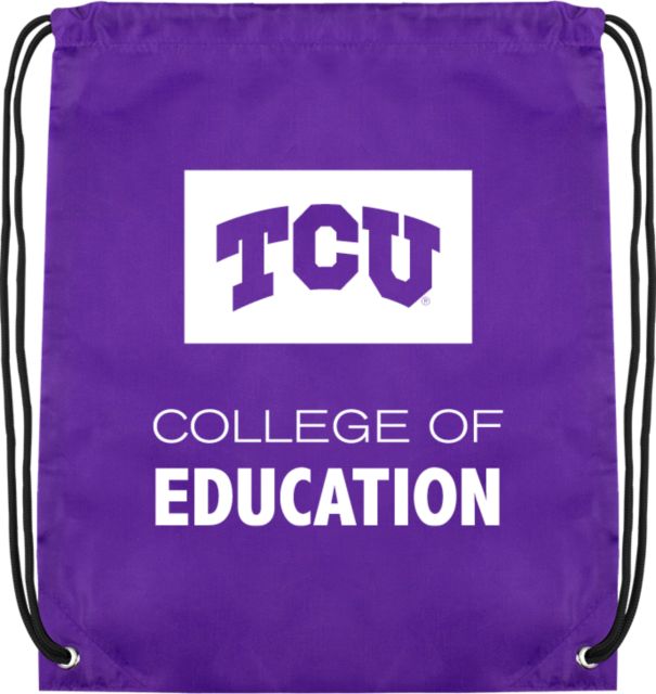 TCU Drawstring Backpack College of Education - ONLINE ONLY