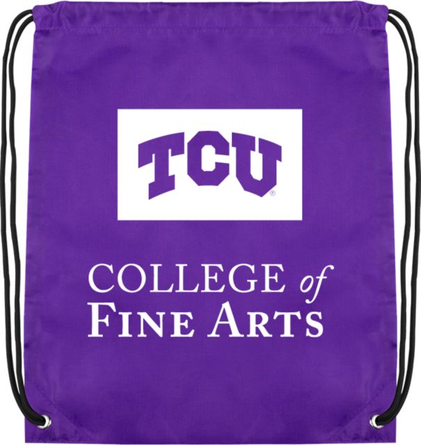 TCU Drawstring Backpack College of Fine Arts - ONLINE ONLY
