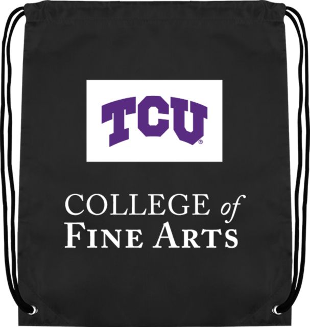 TCU Drawstring Backpack College of Fine Arts - ONLINE ONLY