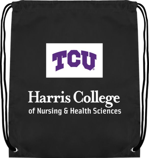 TCU Drawstring Backpack Harris College of Nursing and Health - ONLINE ONLY