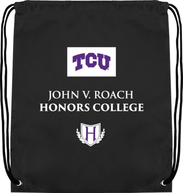 TCU Drawstring Backpack John V. Roach Honors College - ONLINE ONLY