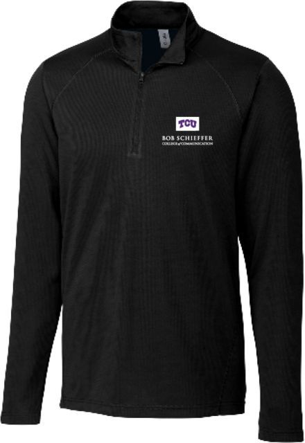 TCU Clique Ice Pique Half Zip Bob Schieffer College of Communication - ONLINE ONLY