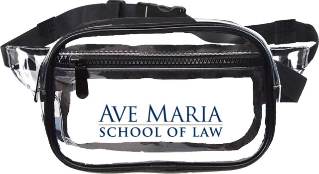 Ave Maria Law Clear Fanny Pack Ave Maria School of Law Wordmark - ONLINE ONLY