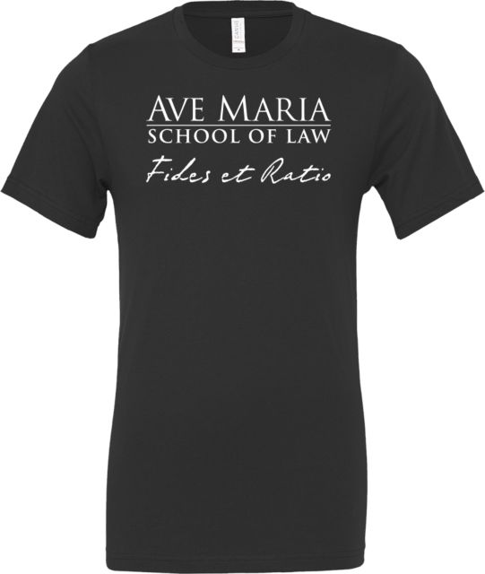 Ave Maria Law Bella + Canvas Jersey Cotton T Shirt Fides Et Ratio - ONLINE ONLY
