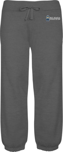 Ave Maria Law ENZA Womens Banded Fleece Capri Ave Maria School of Law Logo Flat - ONLINE ONLY