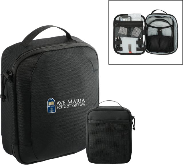 Ave Maria Law RPET Headphone and Tech Case Ave Maria School of Law Logo Flat - ONLINE ONLY