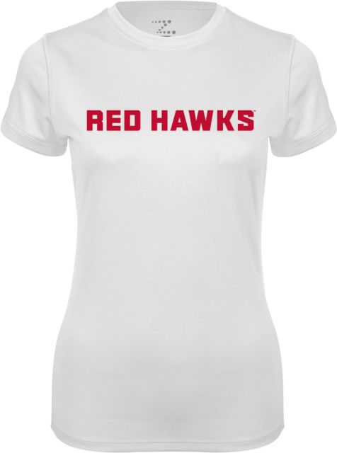 Montclair State Ladies Syntrel Performance Tee Hawks Word Mark - ONLINE ONLY