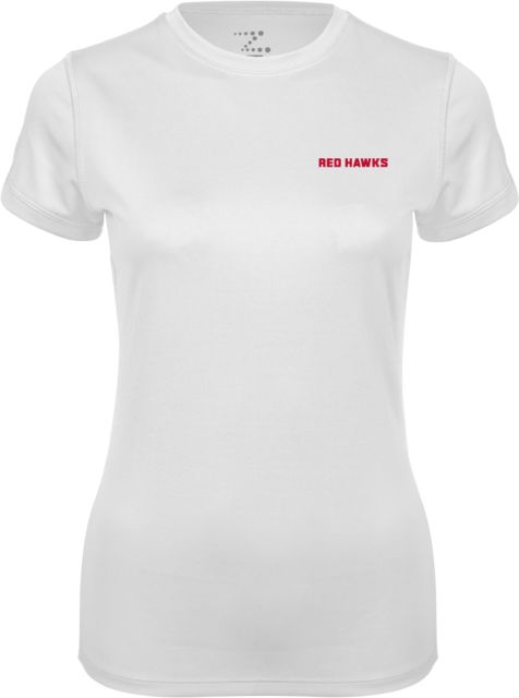 Montclair State Ladies Syntrel Performance Tee Hawks Word Mark - ONLINE ONLY