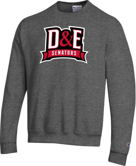 Davis & Elkins Champion Granite Heather Fleece Crew D and E Senators - ONLINE ONLY