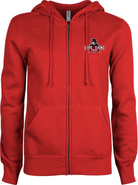 Davis & Elkins ENZA Womens Fleece Full Zip Hoodie Primary Mark - ONLINE ONLY