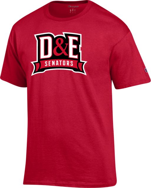 Davis & Elkins Champion Scarlet T Shirt D and E Senators - ONLINE ONLY