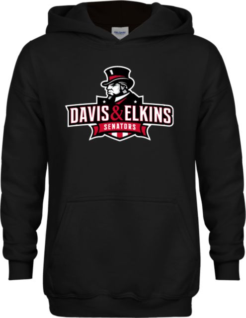 Davis & Elkins Youth Fleece Hoodie Primary Mark - ONLINE ONLY