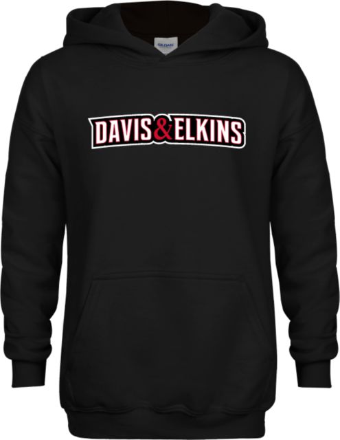 Davis & Elkins Youth Fleece Hoodie Davis and Elkins Wordmark - ONLINE ONLY