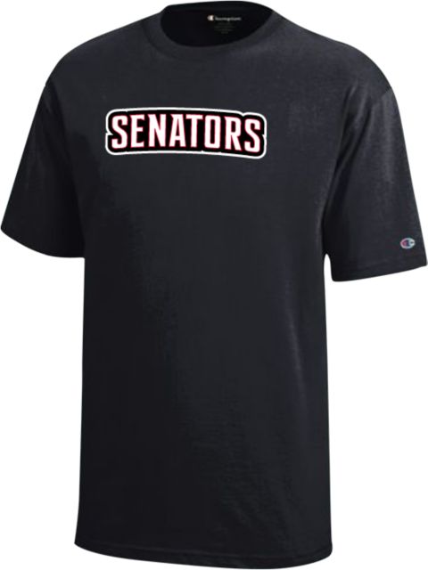 Davis & Elkins Champion Youth Short Sleeve Tee Senators Word Mark - ONLINE ONLY