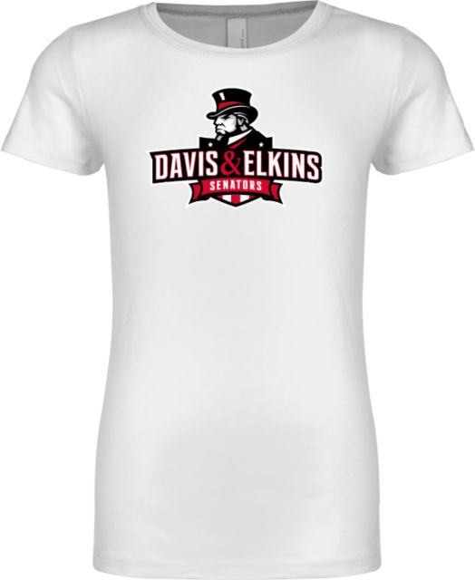 Davis & Elkins Next Level Girls Fashion Fit T Shirt Primary Mark - ONLINE ONLY