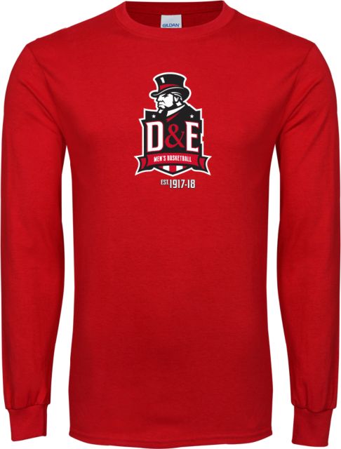 Davis and Elkins Long Sleeve T Shirt Mens Basketball Established - ONLINE ONLY