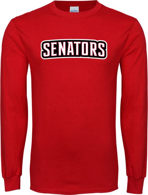 Davis & Elkins Long Sleeve T Shirt Senators Word Mark - ONLINE ONLY