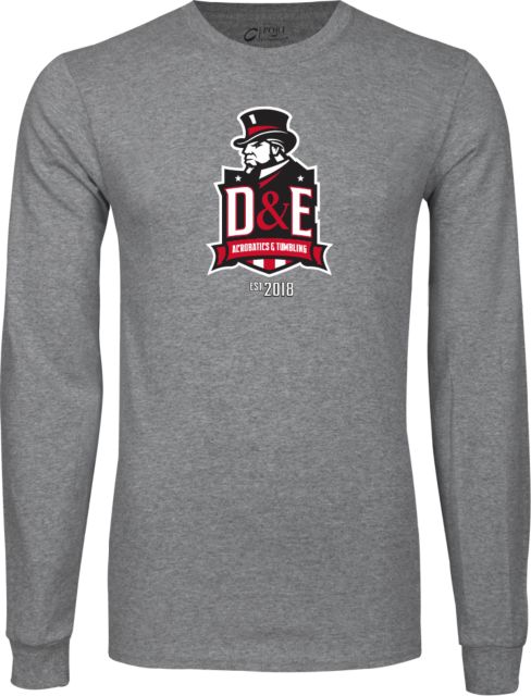 Davis and Elkins Long Sleeve T Shirt Acrobatics and Tumbling Established - ONLINE ONLY