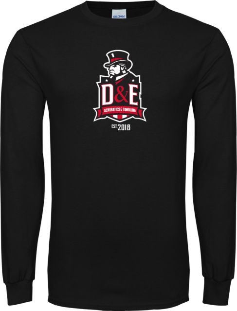 Davis and Elkins Long Sleeve T Shirt Acrobatics and Tumbling Established - ONLINE ONLY