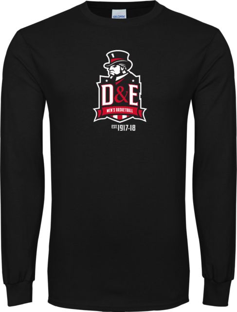 Davis and Elkins Long Sleeve T Shirt Mens Basketball Established - ONLINE ONLY