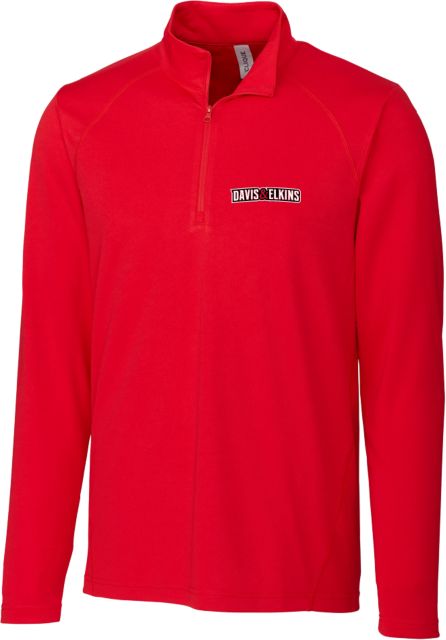 Davis & Elkins C&B Clique Ice Pique Half Zip Davis and Elkins Wordmark - ONLINE ONLY
