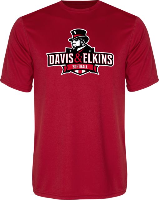 Davis and Elkins Performance Tee Softball - ONLINE ONLY