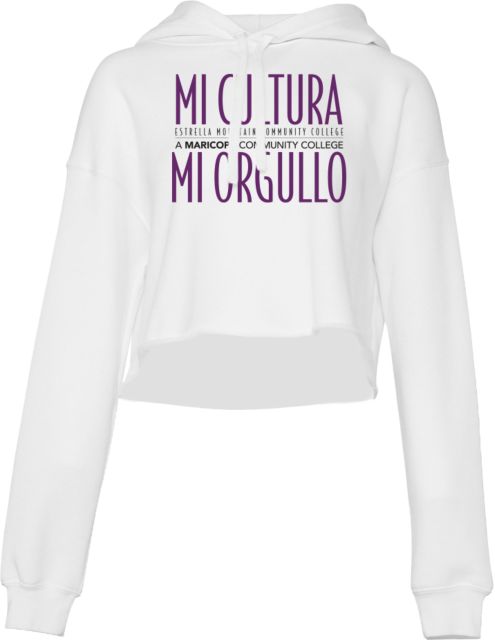 Estrella Mountain Bella + Canvas Cropped Fleece Hood Mi Cultura Mi Orgullo - ONLINE ONLY