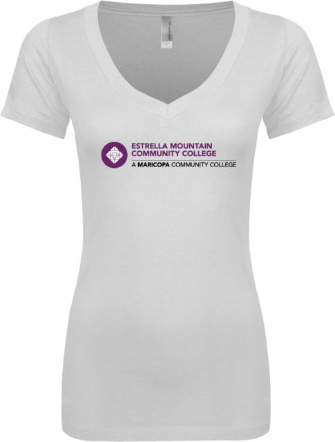 Estrella Mountain Next Level Ladies Junior Fit Ideal V Tee Primary Mark - ONLINE ONLY