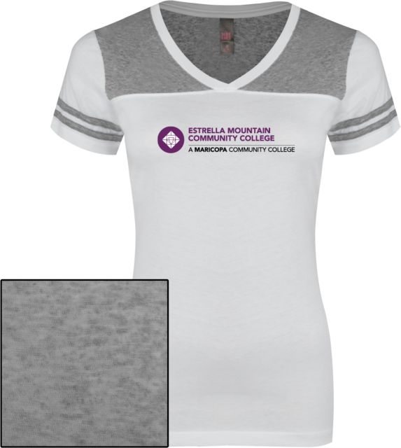 Estrella Mountain Ladies Juniors Varsity V Neck Tee Primary Mark - ONLINE ONLY