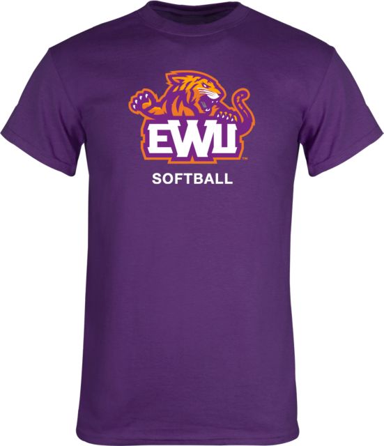 Edward Waters Purple T-Shirt EWU Softball - ONLINE ONLY