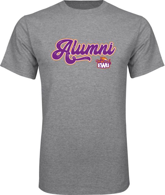 Edward Waters Grey T-Shirt EWU Alumni Script - ONLINE ONLY