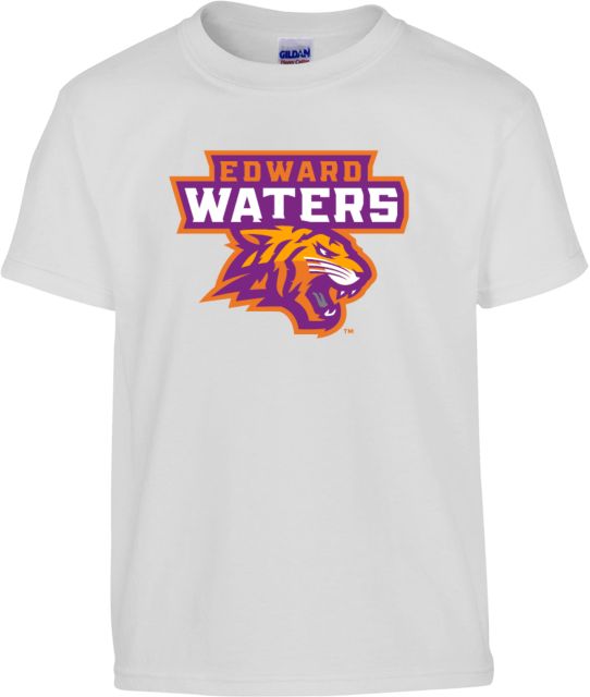 Edward Waters Youth White T-Shirt EW Tiger Head Primary - ONLINE ONLY