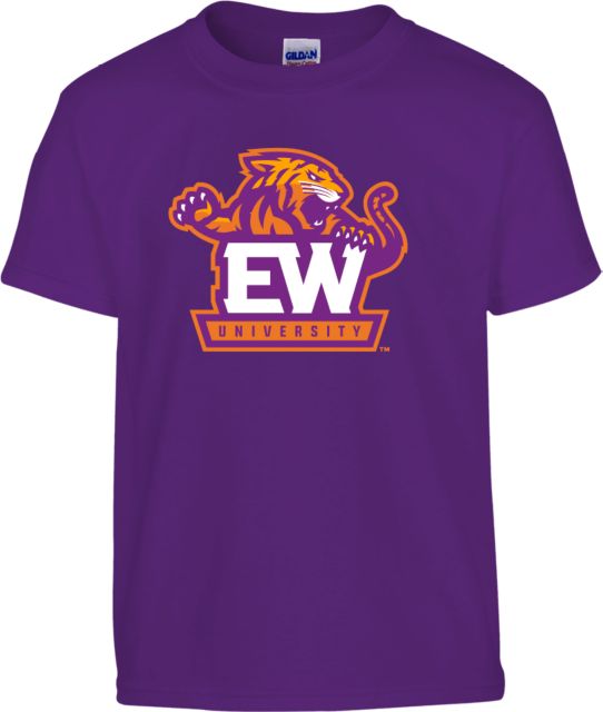 Edward Waters Youth Purple T-Shirt EW Tiger Primary - ONLINE ONLY